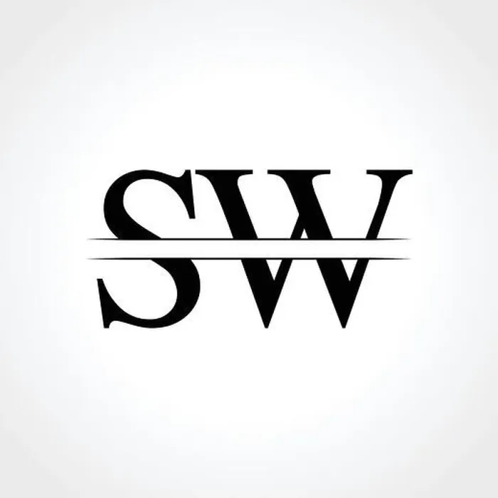 Gerahmter Druck : Anfangsbuchstaben SW Logo-Design Vektor-Vorlage. SW Buchstaben-Logo-Design Gerahmter Druck : Anfangsbuchstaben SW Logo-Design Vektor-Vorlage. SW Buchstaben-Logo-Design