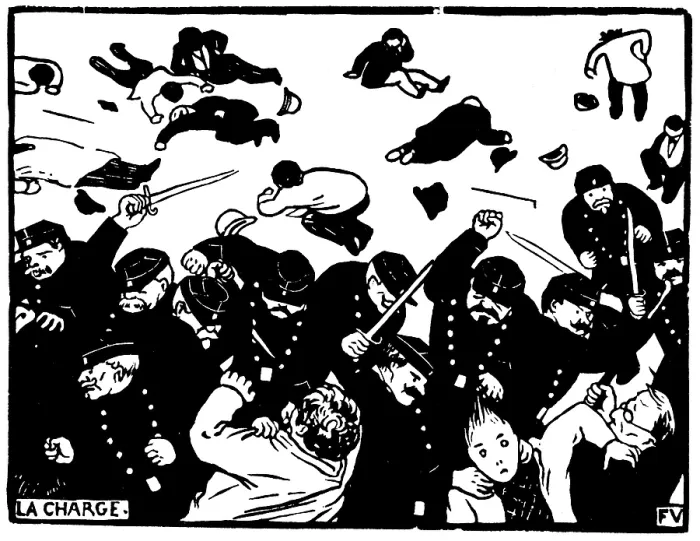 Gerahmter Druck : Die Charge von 1893 Gerahmter Druck : Die Charge von 1893