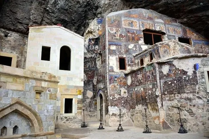 Gerahmter Druck : Der orthodoxe Klosterort von Sumele Gerahmter Druck : Der orthodoxe Klosterort von Sumele