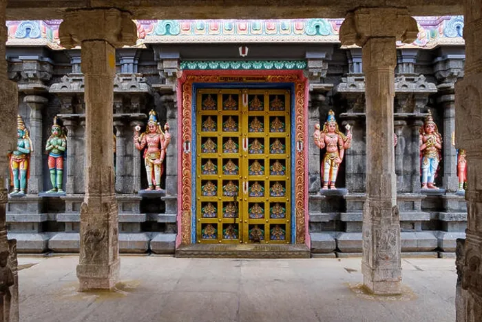Gerahmter Druck : Paramapada vaasal ('Tor zum Paradies') Gerahmter Druck : Paramapada vaasal ('Tor zum Paradies')