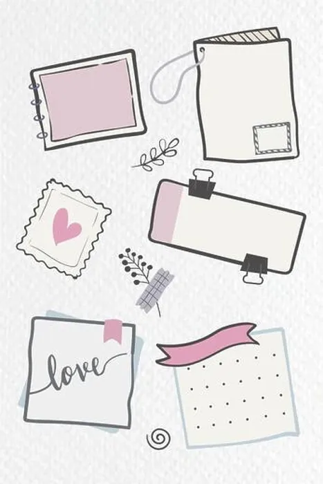 Gerahmter Druck : Planer Doodle-Sammlung Vektor Gerahmter Druck : Planer Doodle-Sammlung Vektor