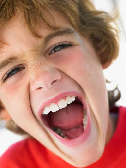 Gerahmter Druck : Bildnis eines Jungen, der schreit. Gerahmter Druck : Bildnis eines Jungen, der schreit.