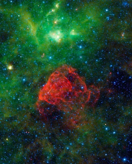 Gerahmter Druck : Puppis-A-Explosion einer Supernovae Gerahmter Druck : Puppis-A-Explosion einer Supernovae