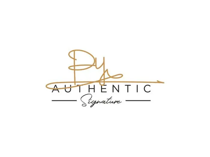 Gerahmter Druck : PY Signature Logo Template Vector Gerahmter Druck : PY Signature Logo Template Vector