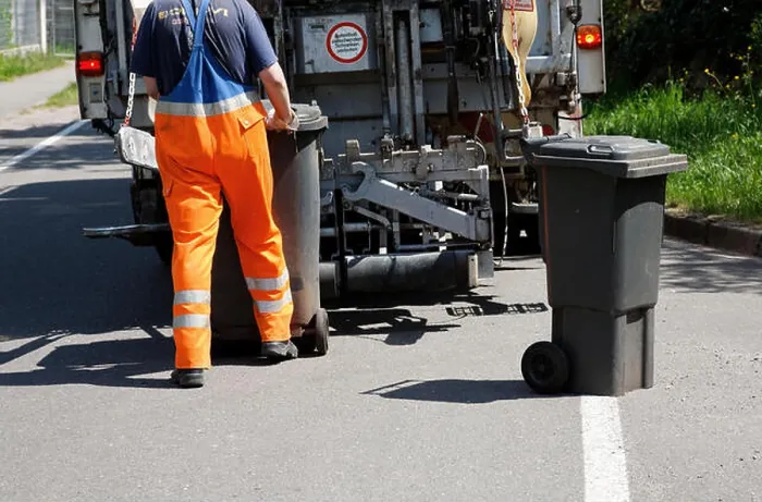 Gerahmter Druck : Müllabfuhr Gerahmter Druck : Müllabfuhr