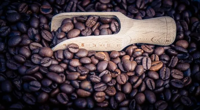 Gerahmter Druck : Gebrannte Kaffeebohnen Gerahmter Druck : Gebrannte Kaffeebohnen