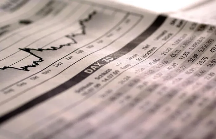 Gerahmter Druck : Aktienindex fällt. Gerahmter Druck : Aktienindex fällt.