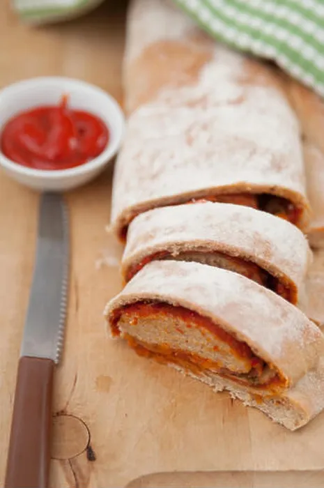 Gerahmter Druck : Stromboli Pizza Gerahmter Druck : Stromboli Pizza