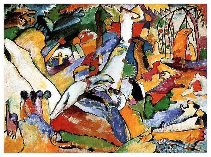 Gerahmter Druck : Studie für Komposition II 1910; München / Monaco, Deutschland von Wassily Kandinsky Gerahmter Druck : Studie für Komposition II 1910; München / Monaco, Deutschland von Wassily Kandinsky