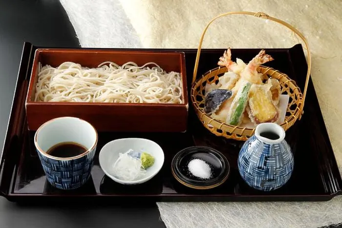 Gerahmter Druck : Tempura Soba-Satz Gerahmter Druck : Tempura Soba-Satz