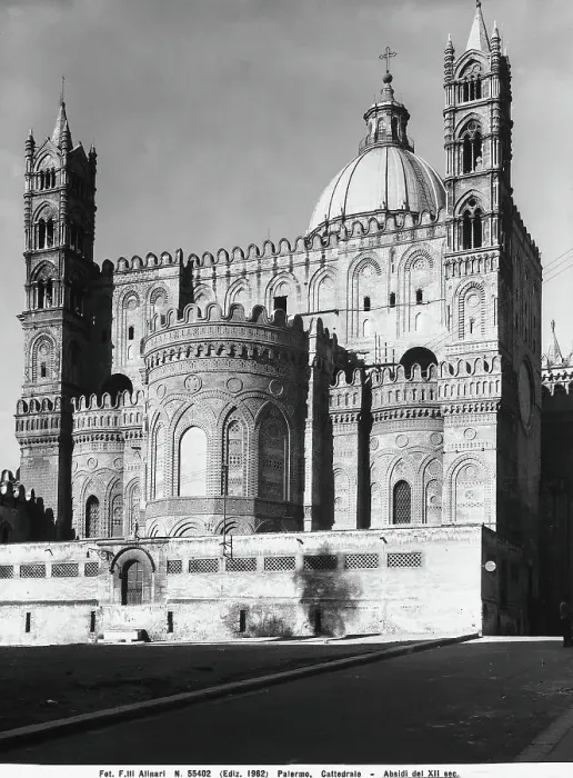 Gerahmter Druck : Die Absidenhälfte der Kathedrale von Palermo Gerahmter Druck : Die Absidenhälfte der Kathedrale von Palermo