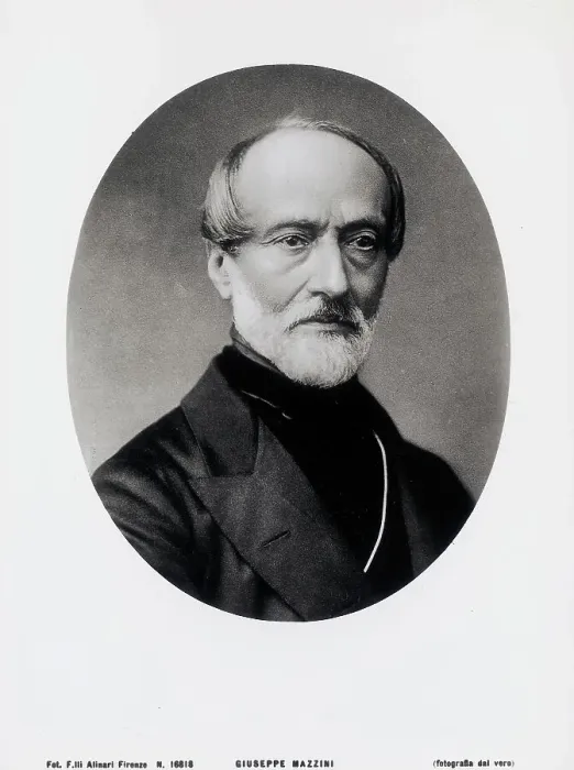 Gerahmter Druck : Giuseppe Mazzini Porträt Gerahmter Druck : Giuseppe Mazzini Porträt