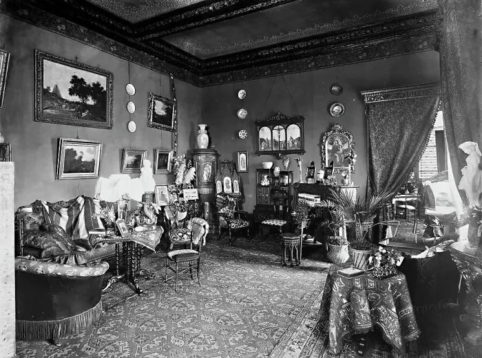 Gerahmter Druck : Salon in der Villa Borghese Gerahmter Druck : Salon in der Villa Borghese
