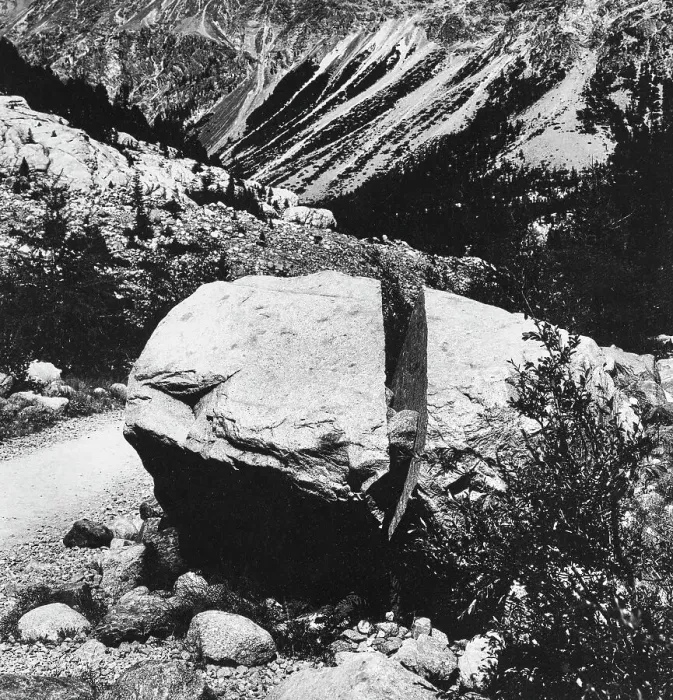 Gerahmter Druck : Berglandschaft