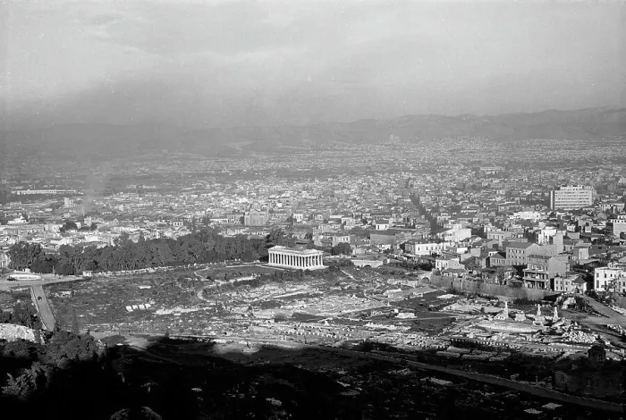 Gerahmter Druck : Panoramaansicht von Athen
