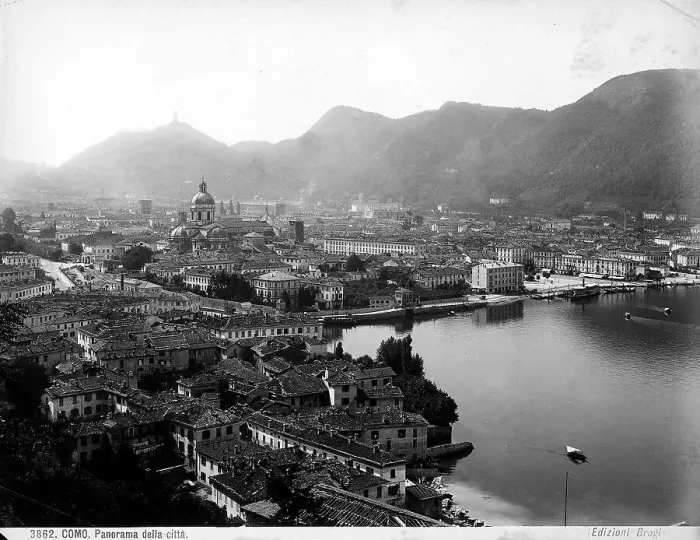 Gerahmter Druck : Panorama von Como Gerahmter Druck : Panorama von Como