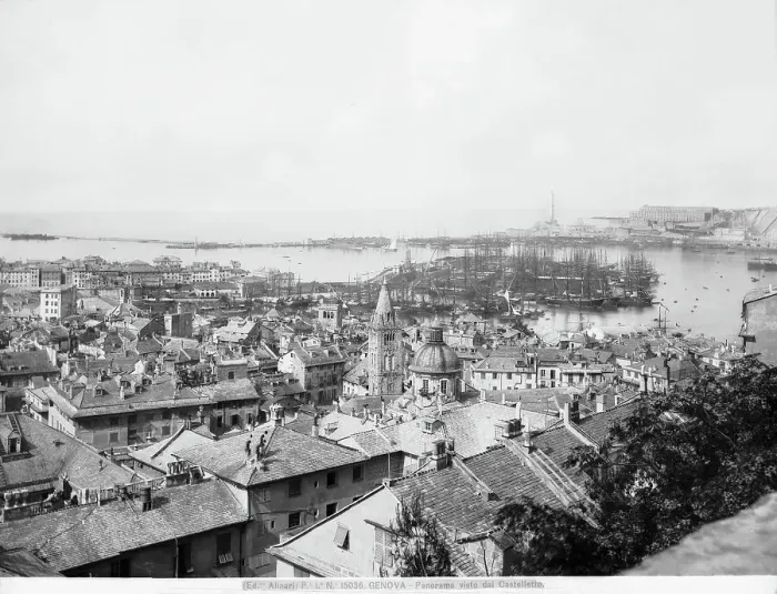 Gerahmter Druck : Panorama von Genua Gerahmter Druck : Panorama von Genua