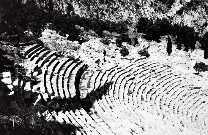 Gerahmter Druck : Delfi. Theater von Delphi Gerahmter Druck : Delfi. Theater von Delphi