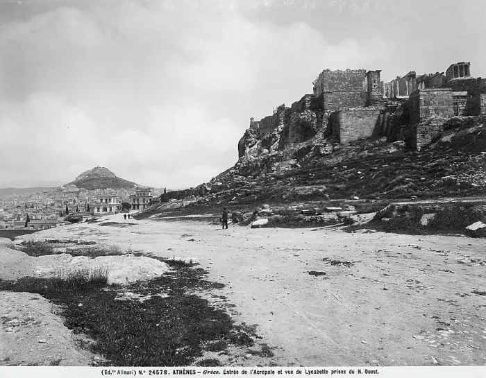 Gerahmter Druck : Atene. Die Akropolis von Athen Gerahmter Druck : Atene. Die Akropolis von Athen