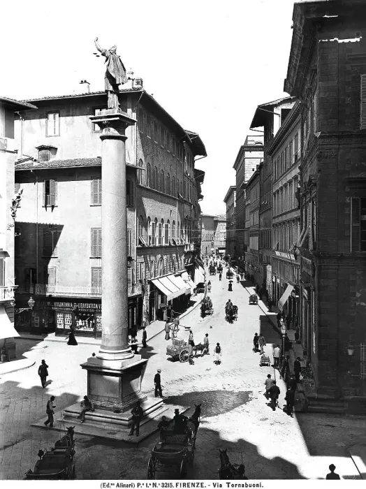 Gerahmter Druck : Die Via Tornabuoni Gerahmter Druck : Die Via Tornabuoni