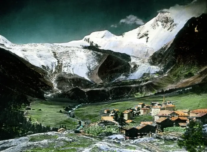 Gerahmter Druck : Simplon Gotthards Bahnhof Gerahmter Druck : Simplon Gotthards Bahnhof