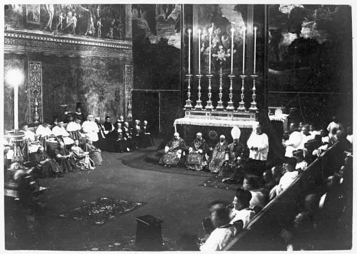Gerahmter Druck : Papst Pius XI. Gerahmter Druck : Papst Pius XI.