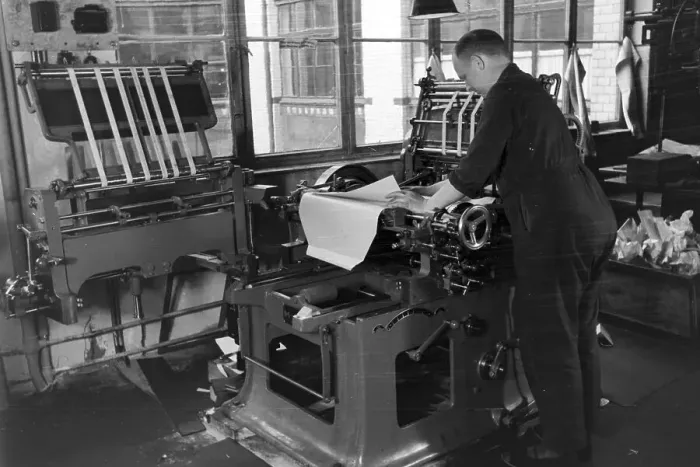 Gerahmter Druck : Buchdrucker Gerahmter Druck : Buchdrucker