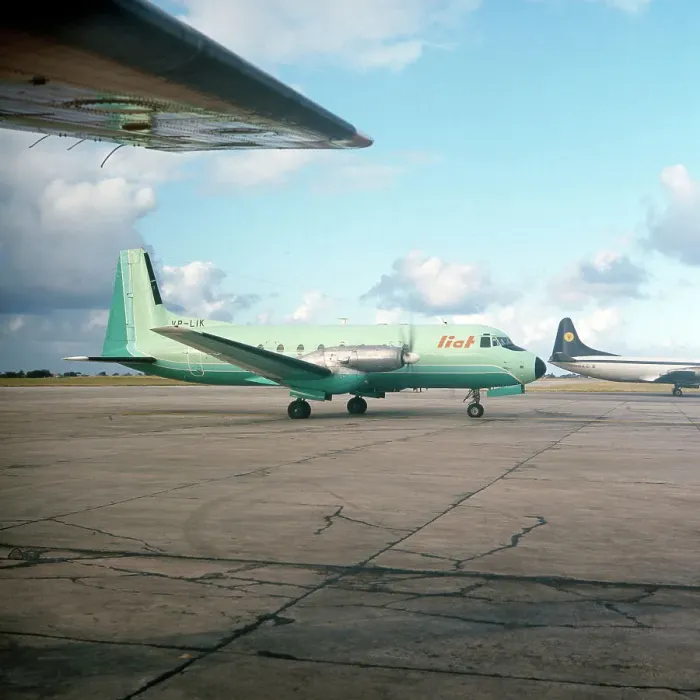 Gerahmter Druck : Flugzeug. Kleinere Flugzeuge auf dem Boden aus den 80ern Gerahmter Druck : Flugzeug. Kleinere Flugzeuge auf dem Boden aus den 80ern