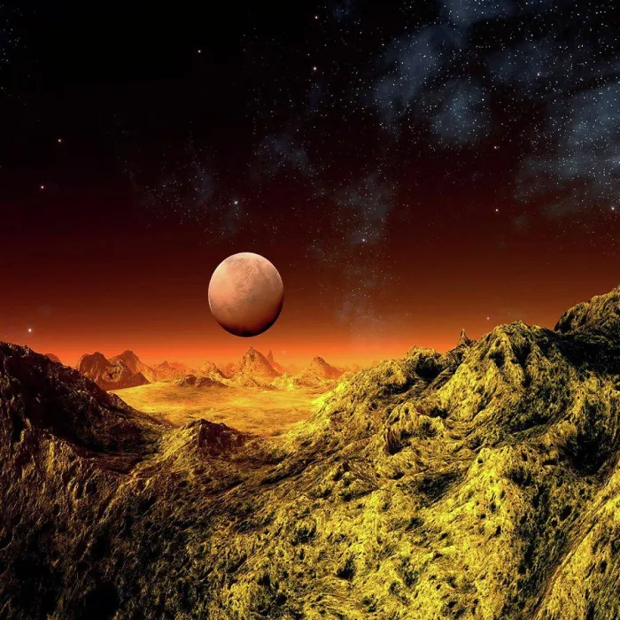 Gerahmter Druck : Exoplanet, Kunstwerk. Gerahmter Druck : Exoplanet, Kunstwerk.