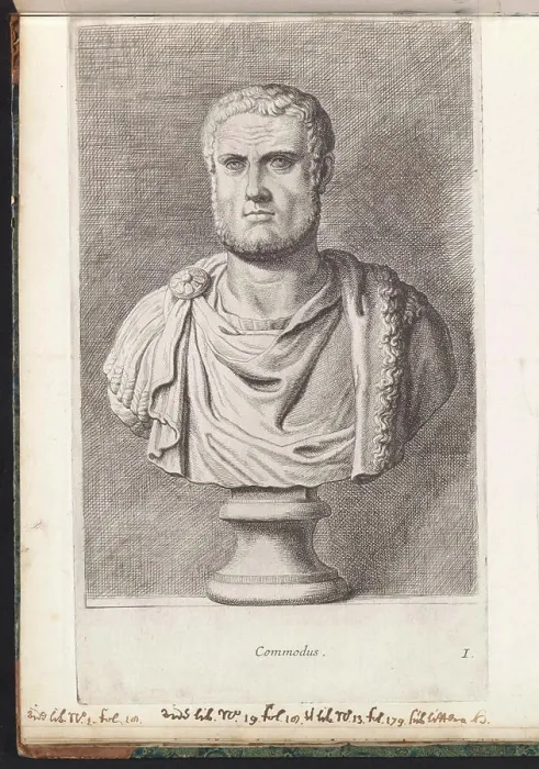 Gerahmter Druck : Büste des Kaisers Commodus; Commodus Gerahmter Druck : Büste des Kaisers Commodus; Commodus