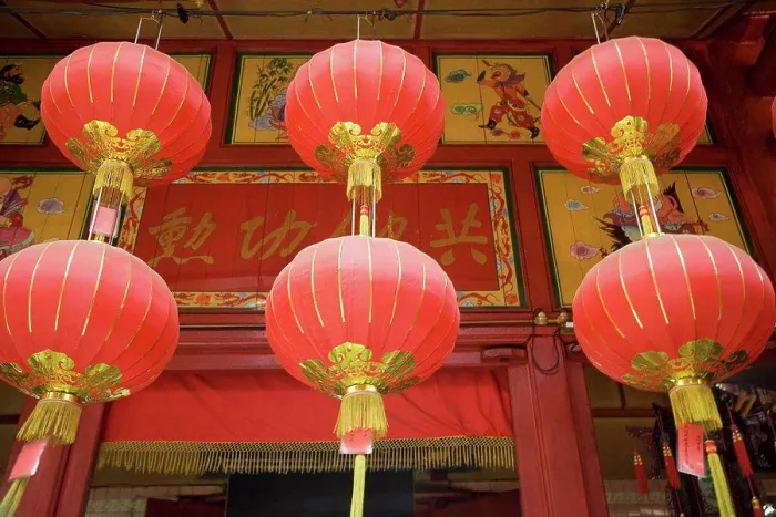 Gerahmter Druck : Chinesische Laternen Gerahmter Druck : Chinesische Laternen