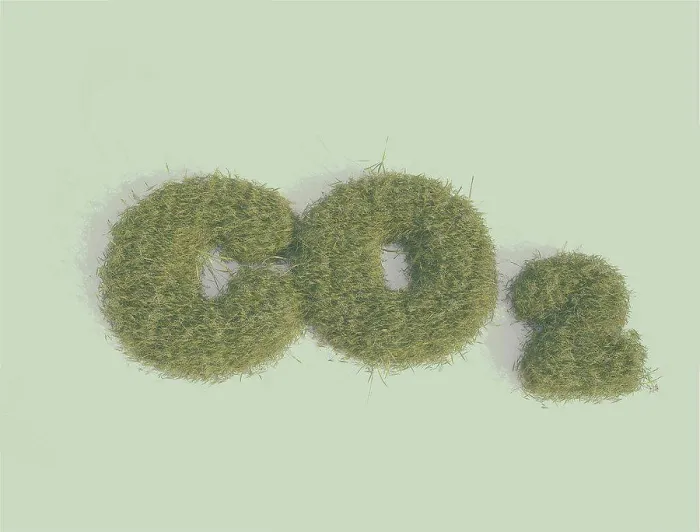 Gerahmter Druck : CO2, Illustration Gerahmter Druck : CO2, Illustration