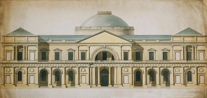 Gerahmter Druck : Wettbewerbsdesign für den Royal Exchange. Gerahmter Druck : Wettbewerbsdesign für den Royal Exchange.