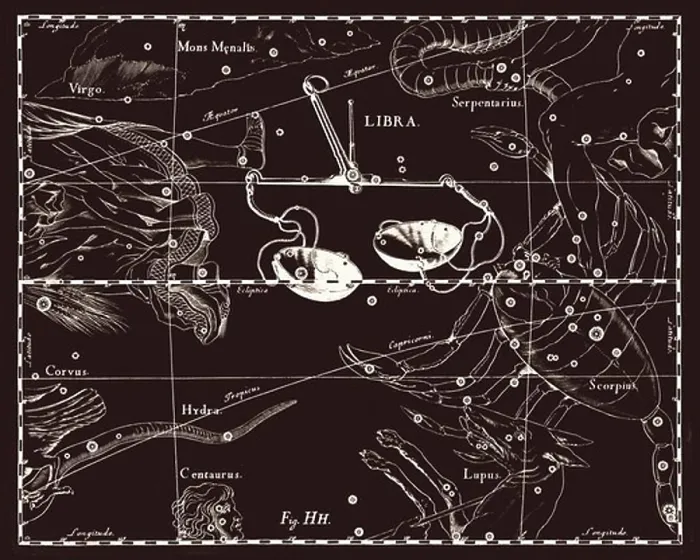 Gerahmter Druck : Der Sternbild Libra Gerahmter Druck : Der Sternbild Libra