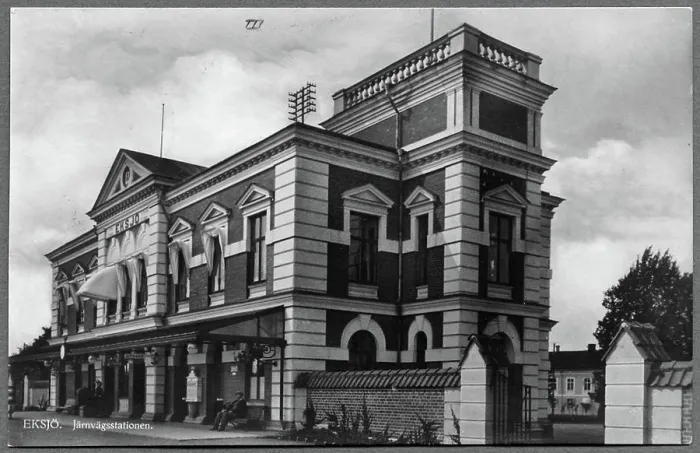 Gerahmter Druck : Eksjö Bahnhof Gerahmter Druck : Eksjö Bahnhof