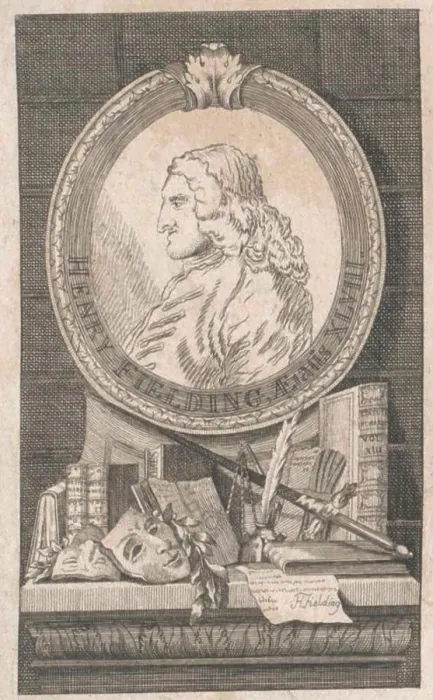 Gerahmter Druck : Henry Fielding Gerahmter Druck : Henry Fielding
