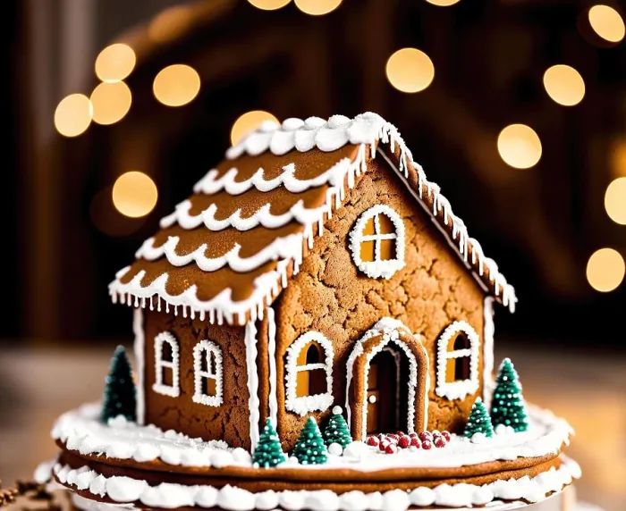 Gerahmter Druck : Lebkuchenhaus Gerahmter Druck : Lebkuchenhaus
