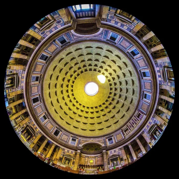 Gerahmter Druck : Inneren des Pantheons, Rom. Gerahmter Druck : Inneren des Pantheons, Rom.