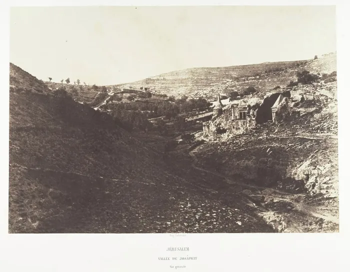 Gerahmter Druck : Jerusalem, Tal von Josaphat