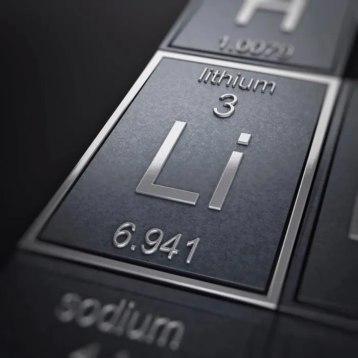 Gerahmter Druck : Lithium (Chemisches Element) Gerahmter Druck : Lithium (Chemisches Element)