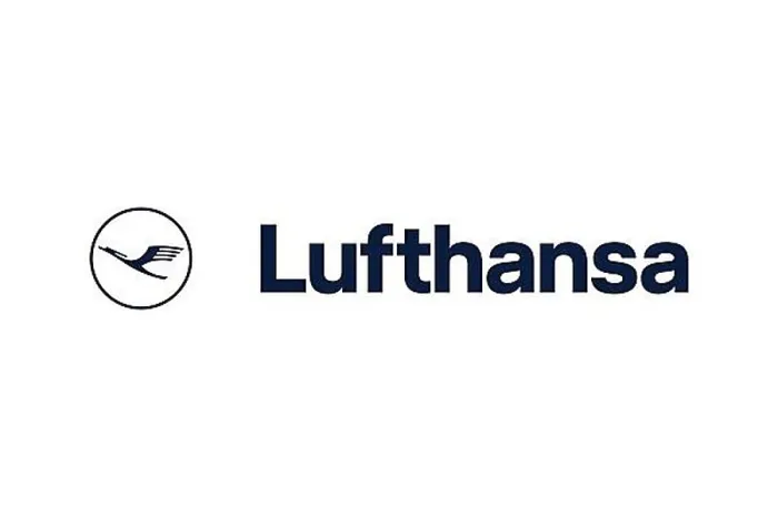 Gerahmter Druck : Lufthansa, Logo, weißer Hintergrund. Gerahmter Druck : Lufthansa, Logo, weißer Hintergrund.