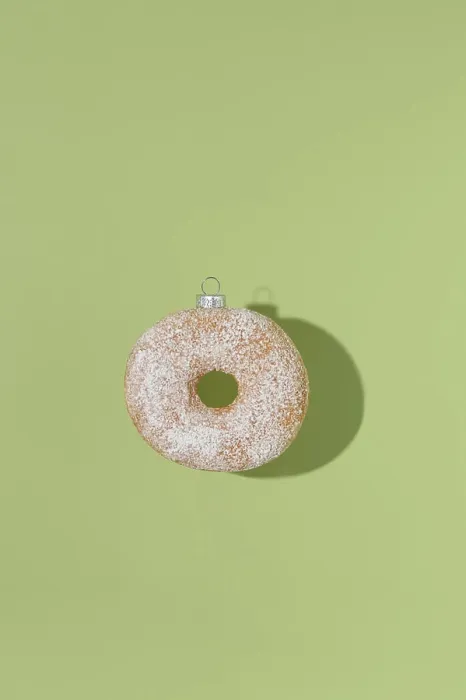 Gerahmter Druck : Neujahrs-Donut für einen Weihnachtsbrief an den Kaffee-Punkt Gerahmter Druck : Neujahrs-Donut für einen Weihnachtsbrief an den Kaffee-Punkt