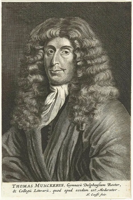Gerahmter Druck : Porträt von Thomas Muncker. Gerahmter Druck : Porträt von Thomas Muncker.