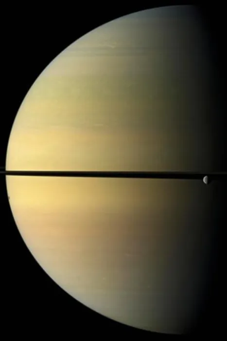 Gerahmter Druck : Saturn und Rhea Gerahmter Druck : Saturn und Rhea