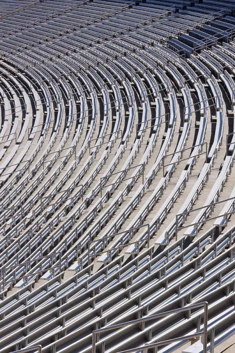 Gerahmter Druck : Stadion-Bleacher-Anlagen Gerahmter Druck : Stadion-Bleacher-Anlagen