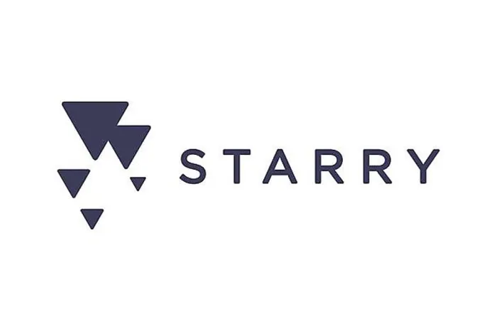 Gerahmter Druck : Starry Internet, Logo, Weißer Hintergrund. Gerahmter Druck : Starry Internet, Logo, Weißer Hintergrund.