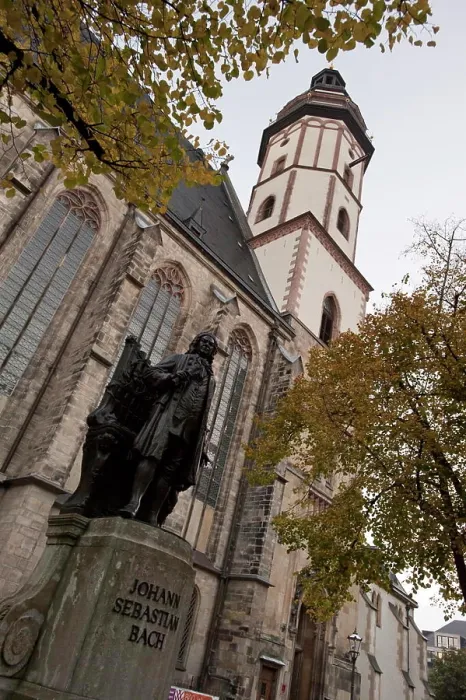 Gerahmter Druck : Bach-Denkmal, Thomaskirche, Leipzig, Sachsen, Deutschland, Europa Gerahmter Druck : Bach-Denkmal, Thomaskirche, Leipzig, Sachsen, Deutschland, Europa