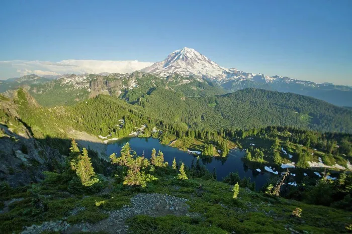 Gerahmter Druck : USA, Washington State, Cascade Range Gerahmter Druck : USA, Washington State, Cascade Range