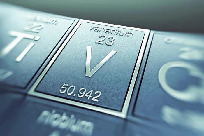 Gerahmter Druck : Vanadium (chemisches Element) Gerahmter Druck : Vanadium (chemisches Element)