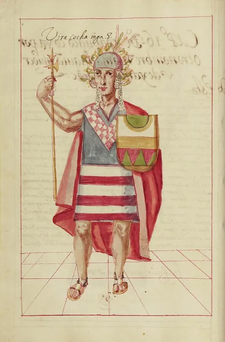 Gerahmter Druck : Viracocha Inka. Unbekannt. Gerahmter Druck : Viracocha Inka. Unbekannt.